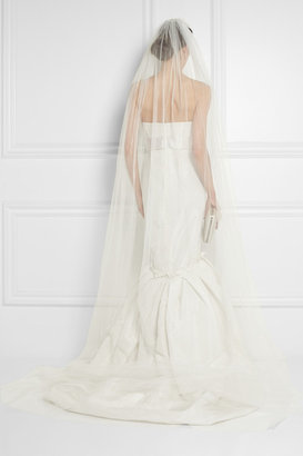 Lanvin Swarovski Pearl-embellished silk-blend tulle veil