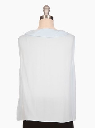 L'Agence Sleeveless Tie Front Blouse