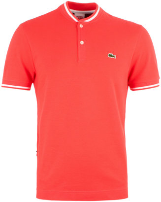Lacoste L!ve Coral Tipped Ultra Slim Fit Pique T-Shirt