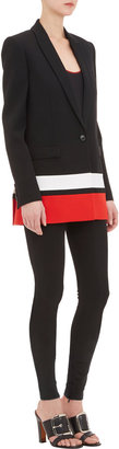 Givenchy Grain de Poudre Block-Stripe Blazer