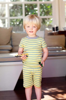 Skylar Luna Organic Short Sleeve Striped Pajama Set (Baby, Toddler, Little Boys, & Big Boys)