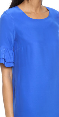 Amanda Uprichard Ruffle Sleeve Dress