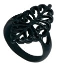 ASOS Limited Edition Filigree Ring - Black