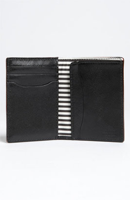Jack Spade 'Vertical Flap' Crosshatched Leather Wallet
