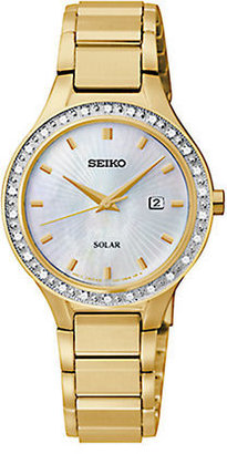 Seiko Ladies Goldtone and Diamond Bracelet Watch