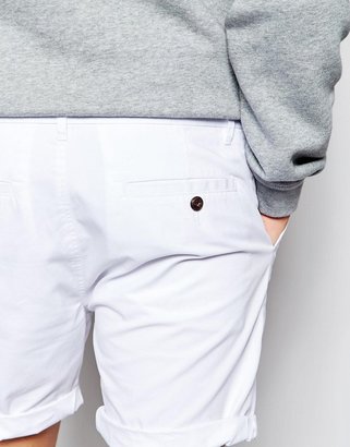 ASOS Slim Chino Shorts In Mid Length