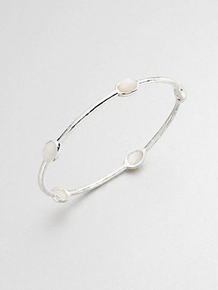 Ippolita Rock Candy Mother-0f-Pearl & Sterling Silver Five-Stone Bangle Bracelet