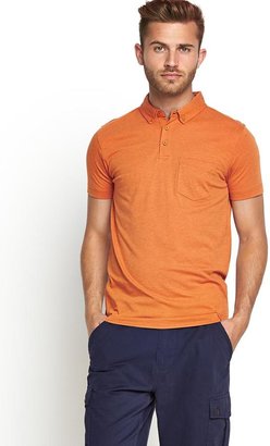 Goodsouls Short Sleeve Mens Jersey Polo Shirt - Tobacco Marl
