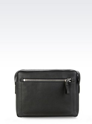 Giorgio Armani Shoulder Bag In Printed Calfskin