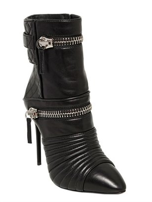 Giuseppe Zanotti 110mm Quilted Zipped Calf Ankle Boots
