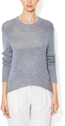 Rachel Zoe Linen Crewneck Sweater