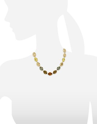 Forzieri Golden Crystal Necklace