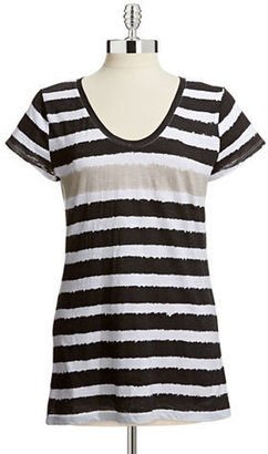 Style And Co. Striped Scoop Neck Tee