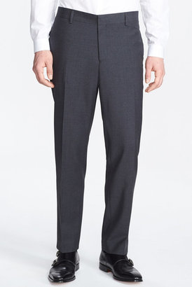 The Kooples Fitted Grey Wool Tuxedo Pants