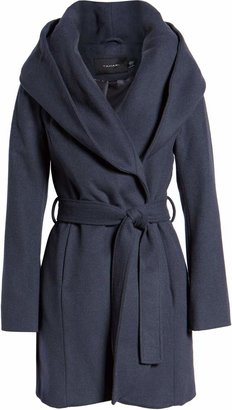 Tahari Wool Blend Belted Wrap Coat