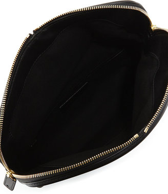 Alexander McQueen Studded Fold-Over Clutch Bag, Black