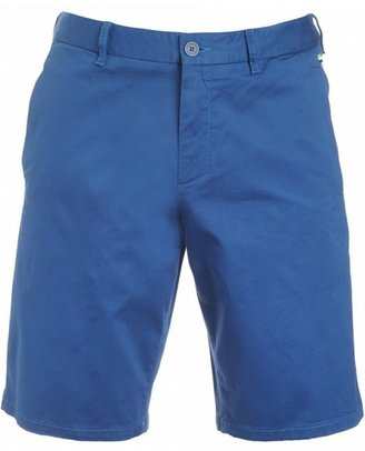 HUGO BOSS Green Shorts, Cobalt Blue Cotton Regular Fit Shorts