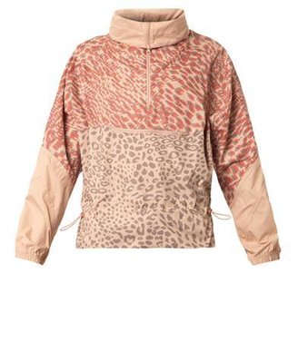 adidas by Stella McCartney Leopard-print lightweight jacket