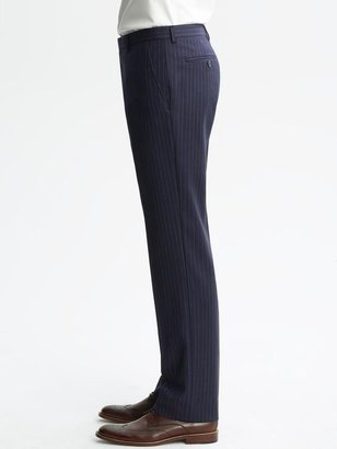 Banana Republic BR Monogram Navy Pinstripe Italian Wool Suit Trouser