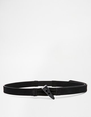 ASOS Waist Belt With Toggle Detail - Black