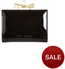 Ted Baker Leather Small Crystal Bow Purse