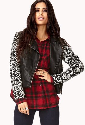 Forever 21 Remixed Faux Leather Jacket