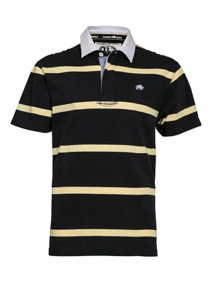 House of Fraser Men's Raging Bull Big And Tall Stripe Rugby Shirt