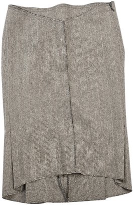 Roland Mouret Brown Wool Skirt