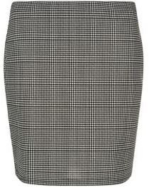 New Look Grey Check Tube Skirt