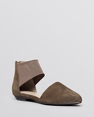 Eileen Fisher Pointed Toe D'Orsay Flats - Allot