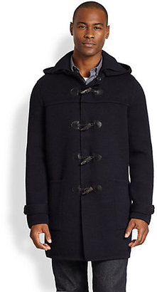 Vince Textured Wool Toggle Coat