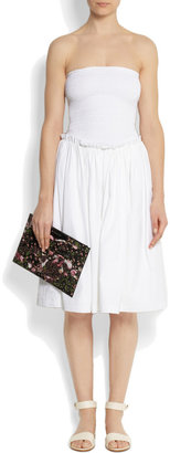 Givenchy Smocked cotton-poplin dress