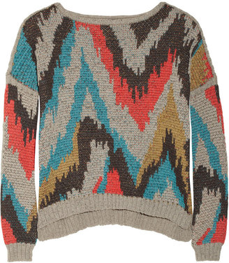 Line The Volcans patterned cotton sweater