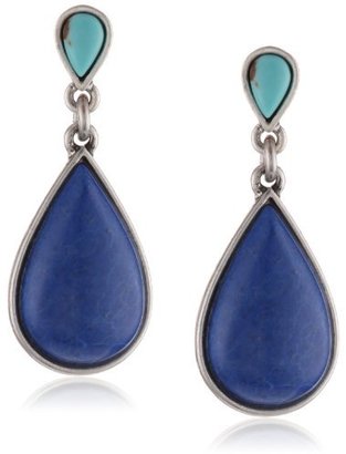 Lucky Brand Blue Stone Drop Earrings