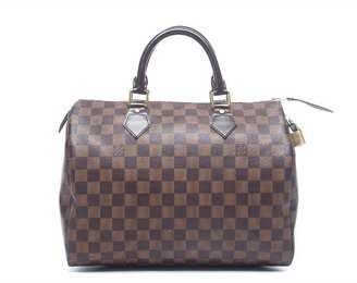 Louis Vuitton Pre-Owned Damier Ebene Speedy 30 Bag