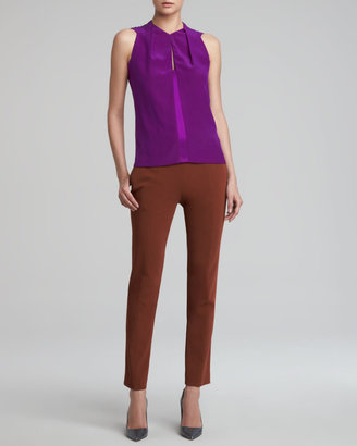Narciso Rodriguez Cropped Skinny Pants, Rust