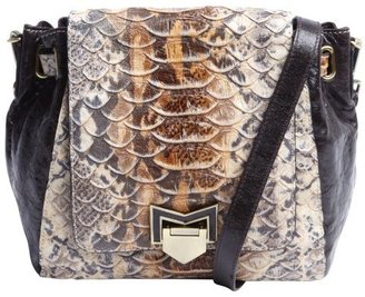 Treesje brown snake embossed leather 'Swell Mini' crossbody bag
