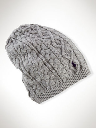 Ralph Lauren Slouchy Cable-Knit Hat