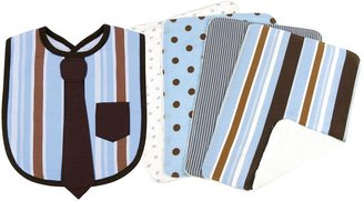 Trend Lab 5-pc. Printed Dress-Up Necktie Bib & Burp Cloth Set