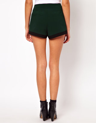 ASOS PETITE Exclusive Shorts With Contrast Hem