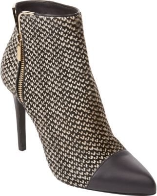Lanvin Haircalf Side-Zip Ankle Boots