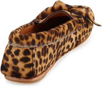 Isabel Marant Moore Leopard-Print Calf Hair Loafer