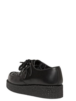 Underground 35mm Leather Creeper Lace-Up Shoes
