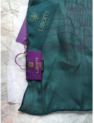 Liberty of London Designs Green Silk Silk handkerchief