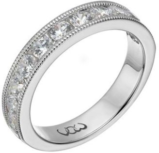Palladium Vow 950 one carat beaded eternity ring