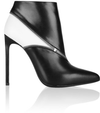 Saint Laurent Two-tone leather ankle boots