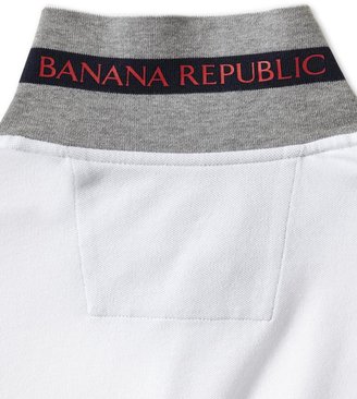 Banana Republic Slim-Fit Canada Flag Patch Pique Polo