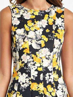 Definitions Floral Scuba Fit and Flare Skater Dress