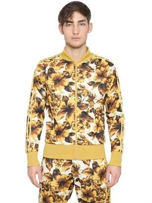 Jeremy Scott Adidas By Gold Flower Printed Acetate Jacket