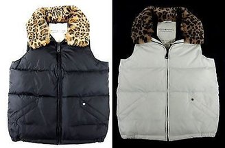 Denim & Supply Ralph Lauren Ralph Lauren Denim Supply Leopard Fur Quilte Puffer Down Vest Jacket XS S M L XL